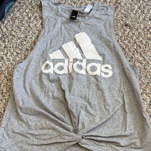 Adidas Women's Gray Muscle Tee